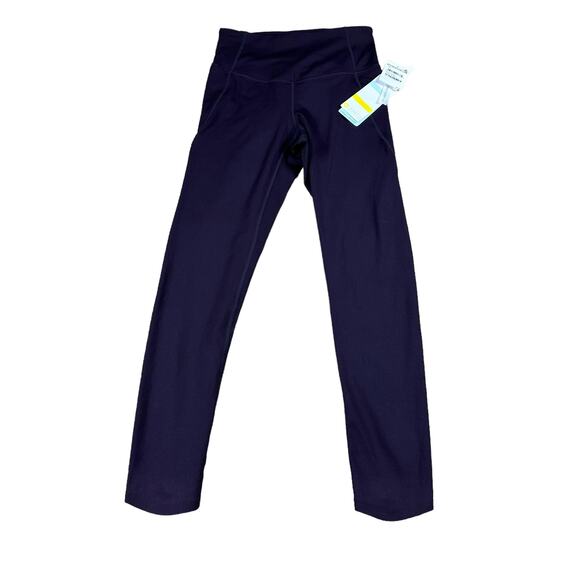 ZELLA Purple Nebula Cropped Ankle Leggings Women's Size XS NWT Yoga Gym - Picture 1 of 6